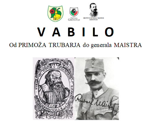 Od Primoža Trubarja do generala Maistra