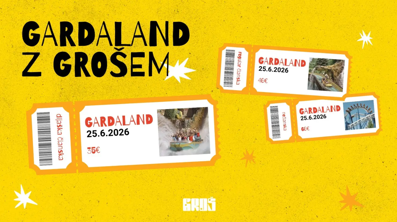 Z Grošem v Gardaland